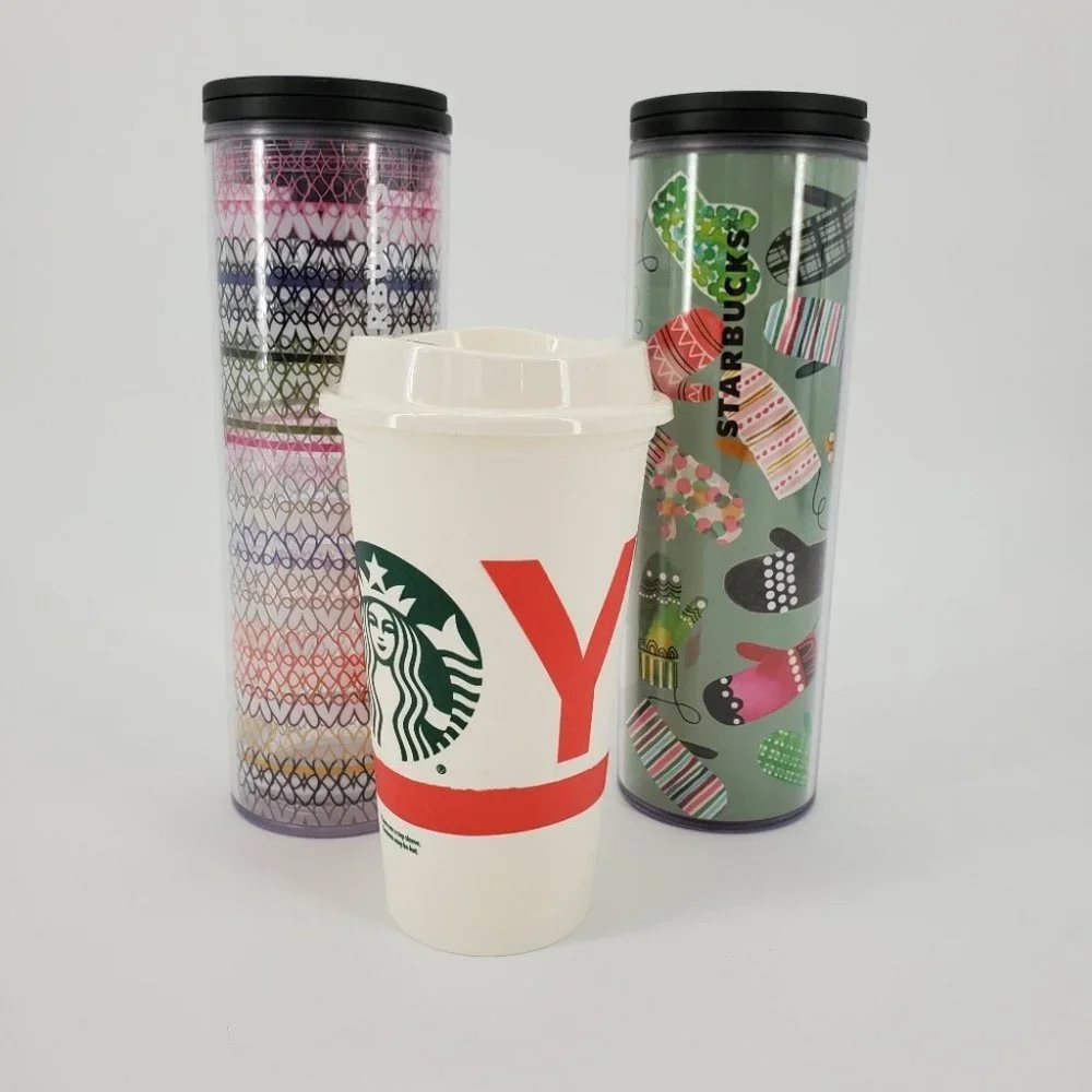 Starbucks Holiday Cup Collection Set of 3 16 oz.